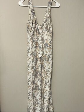Abercrombie & Fitch Cream/Floral Maxi Dress